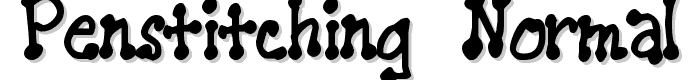 PenStitching Normal font